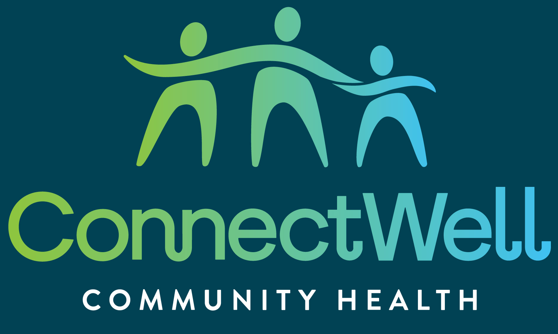ConnectWell Community Health Logo - Dark Background